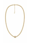 3 Silindir Doç Zincir Gold Kadın Kolye (44cm- uzatma dahil 50 cm )