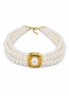 3 Sıra İnci Choker Kolye (34cm-uzatma dahil 37cm )