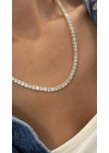 3mm Gold Dönmeyen Su Yolu Kolye (45cm)