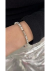 3mm Döküm Su Yolu Gümüş Bileklik (19 cm )
