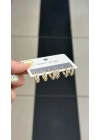 5 Taş 6lı Set Küpe Gold