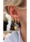 KALP 6lı Set Küpe Gold