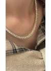 4 mm Döküm Su Yolu Kolye Gold(45cm)