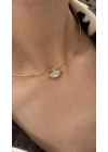 Markiz Taş Detay Choker Kolye
