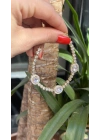 Üçlü Büyük Swarovski Taş Bileklik (16cm-uzatma dahil 19cm)