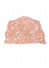 Çiçek Motif Pembe File Bere