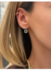 Mavi Swarovski Taş Yıldız Figür Küpe