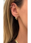 Swarovski Tek Taş Küpe