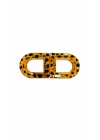 Açık Leopar Desen Mıknatıslı Saç Tokası