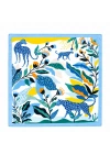 Çita Desen Mavi Renkli Fular 50x50