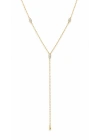 Damla Taş İşleme Detay Y Model Gold Dekolte Kolye (47cm)