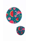 Flamingo Desen Katlanabilir Yuvarlak Yelpaze