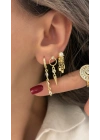 Gold 6lı Set Küpe