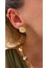 Gold Midye Küpe