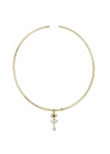 Göz Figür Gold Choker Kolye