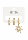 Güneş Figür 3’lü Set Küpe