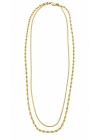 İkili Singapur Zincir Gold Kolye(45-49cm)