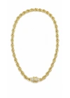 Kalın Gold Burgu Zincir Kolye(46cm)
