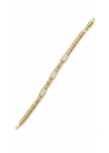 Kalın Plaka Kalın Taş İşleme Detay Bileklik(17 cm -uzatma dahil 19cm)