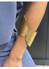 Kanat Model Büyük Gold Kalın Kelepçe