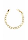 Kare Model Gold Kadın Bileklik(18cm-uzatma dahil 19cm)