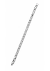 Kare Model Gümüş Bileklik(17cm-uzatma dahil 21cm)