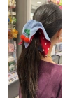 Kiraz Motif Sallantılı Asimetrik Simit Toka