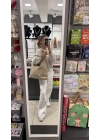 Krem Büyük Kol Çantası