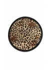 Leopar Desen Katlanabilir Yelpaze