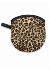 Leopar Desen Katlanabilir Yelpaze