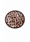 Leopar Desen Yelpaze