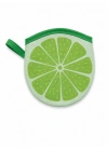 Lime Desen Katlanabilir Yelpaze