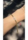 Nazar Detay Ok Model Bileklik(18cm-uzatma dahil 19 cm)