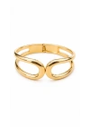 Oval Form Gold Kelepçe