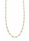 Oval Model Plaka Zincir Gold Kadın Kolye(45cm)