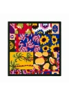 Palmiye Desen Renkli Fular 50x50