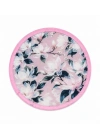 Pembe Çiçek Desen Katlanabilir Yelpaze