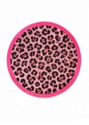 Pembe Leopar Desen Katlanabilir Yelpaze