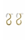 S Model Gold Tasarım Küpe