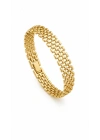 Sepet Model Gold Kalın Kadın Bileklik(18cm-uzatma dahil 19cm )
