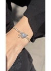 Swarovski Model Kalp Bileklik Asansörlü