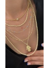 Taş Detay Choker Kolye