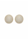 Taş İşleme Gold Top Küpe