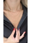 Taş İşleme Halka Detay Choker Kolye