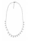 Taş Sallantılı Gümüş Kolye (46 cm)