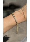 Taşlı Petek Bileklik(18cm-uzatma dahil 20cm)