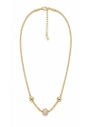 Top Detay Taş İşleme Gold Kadın Kolye(45 cm)