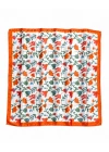 Turuncu Lale Desen Fular 50x50