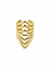 Üçgen Metal Gold Ear Cuff