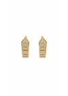 Yılan Model Gold Kadın Küpe